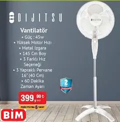 DİJİTSU VANTİLATÖR DİJİTSU VANTİLATÖR